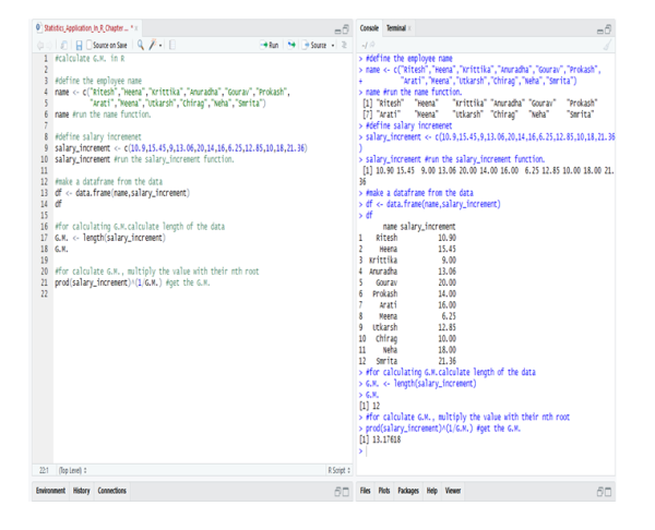 Calculating Geometric Mean Using R and Python